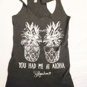 UFC Women's gym tank top You had me at Aloha New S